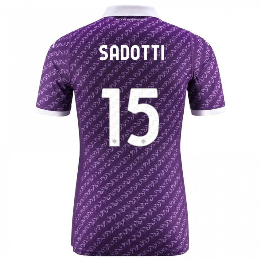 Niño Camiseta Edoardo Sadotti #15 Violeta 1ª Equipación 2023/24 La Camisa Argentina
