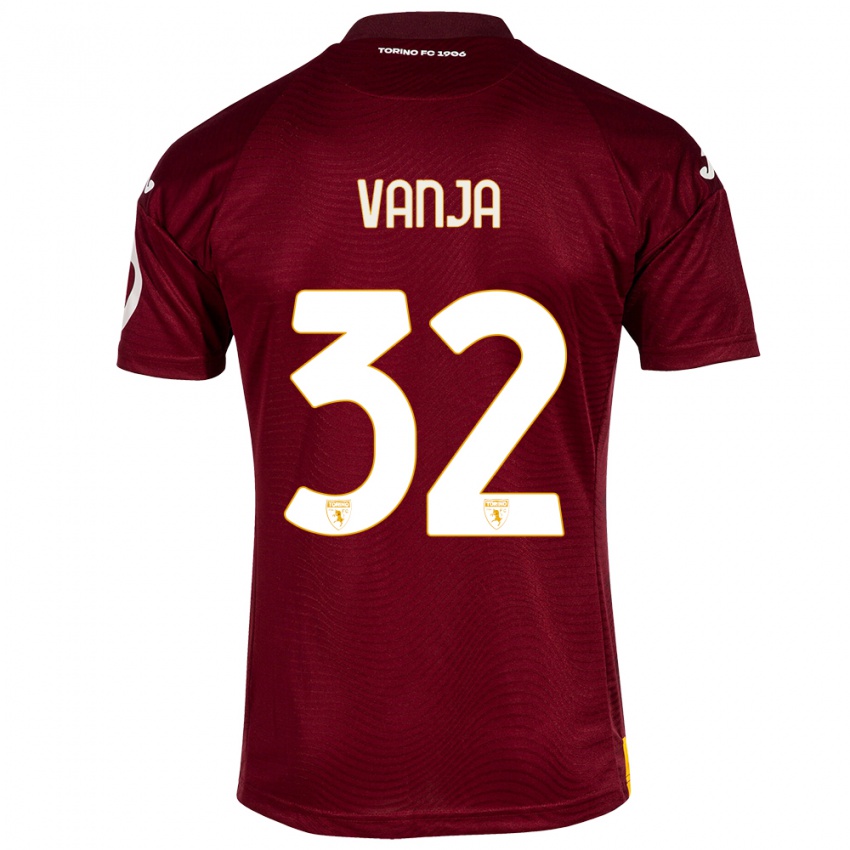 Niño Camiseta Vanja Milinković-Savić #32 Rojo Oscuro 1ª Equipación 2023/24 La Camisa Argentina