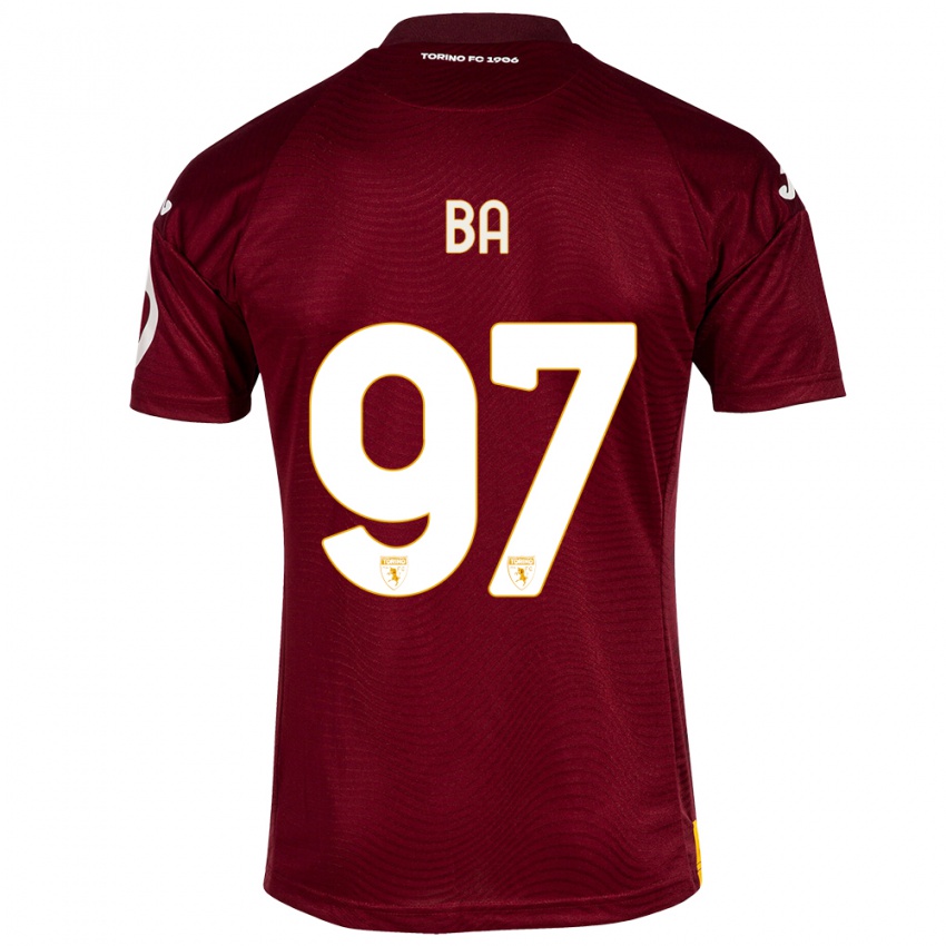 Niño Camiseta El-Hadji Ba #97 Rojo Oscuro 1ª Equipación 2023/24 La Camisa Argentina