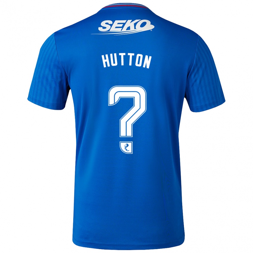 Niño Camiseta Zander Hutton #0 Azul 1ª Equipación 2023/24 La Camisa Argentina