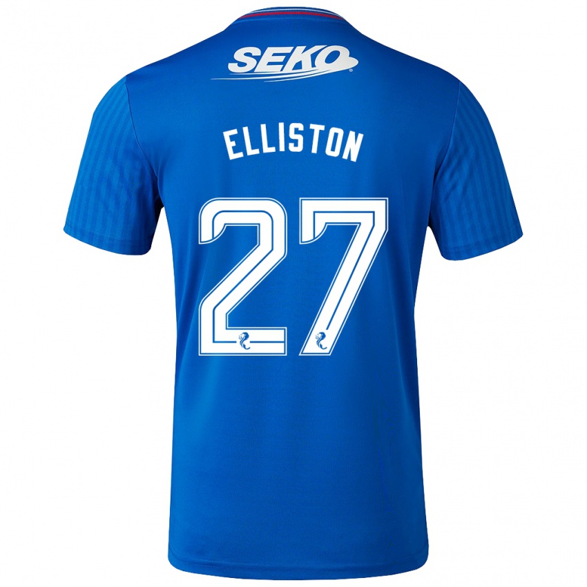 Niño Camiseta Maddie Elliston #27 Azul 1ª Equipación 2023/24 La Camisa Argentina