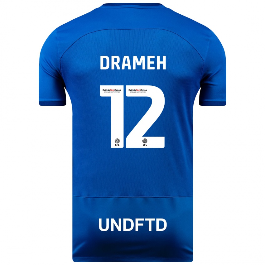 Niño Camiseta Cody Drameh #12 Azul 1ª Equipación 2023/24 La Camisa Argentina