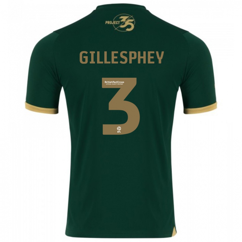 Niño Camiseta Macaulay Gillesphey #3 Verde 1ª Equipación 2023/24 La Camisa Argentina