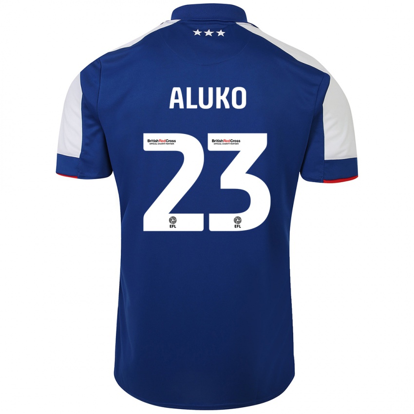 Niño Camiseta Sone Aluko #23 Azul 1ª Equipación 2023/24 La Camisa Argentina