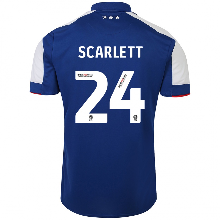 Niño Camiseta Dane Scarlett #24 Azul 1ª Equipación 2023/24 La Camisa Argentina