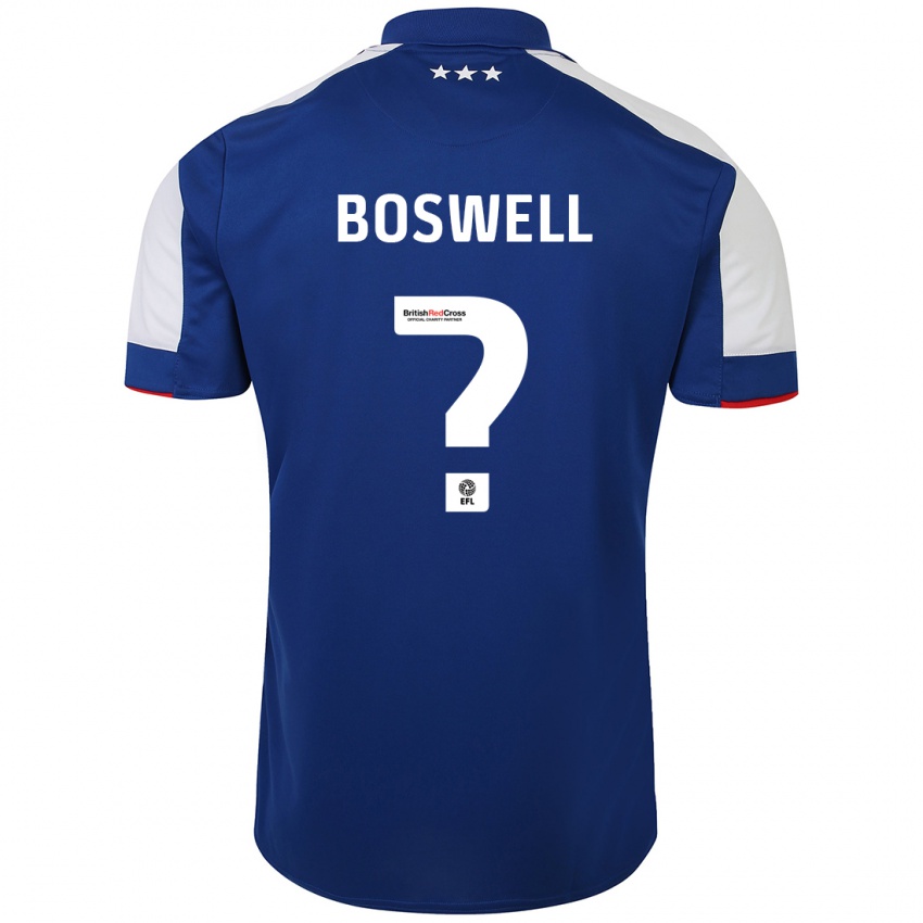 Niño Camiseta Ashton Boswell #0 Azul 1ª Equipación 2023/24 La Camisa Argentina