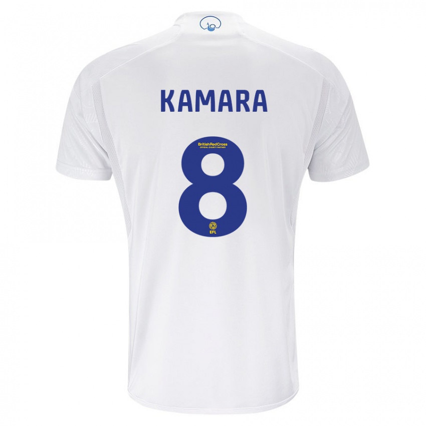 Niño Camiseta Glen Kamara #8 Blanco 1ª Equipación 2023/24 La Camisa Argentina