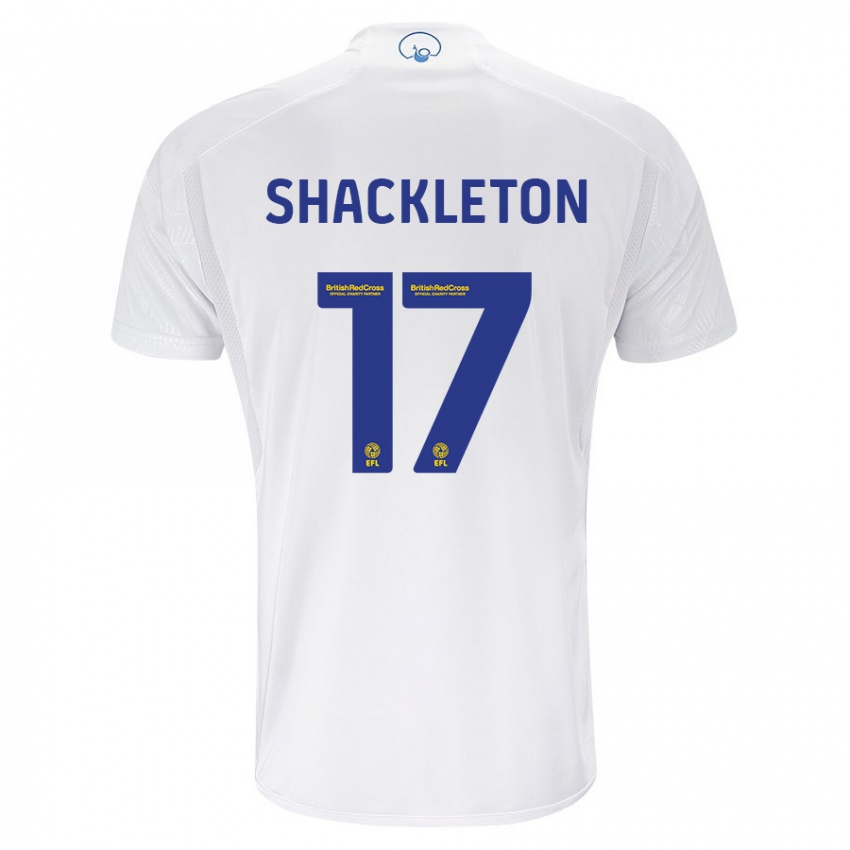 Niño Camiseta Jamie Shackleton #17 Blanco 1ª Equipación 2023/24 La Camisa Argentina