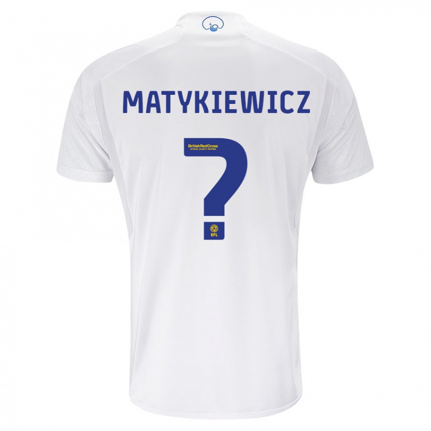 Niño Camiseta Luke Matykiewicz #0 Blanco 1ª Equipación 2023/24 La Camisa Argentina