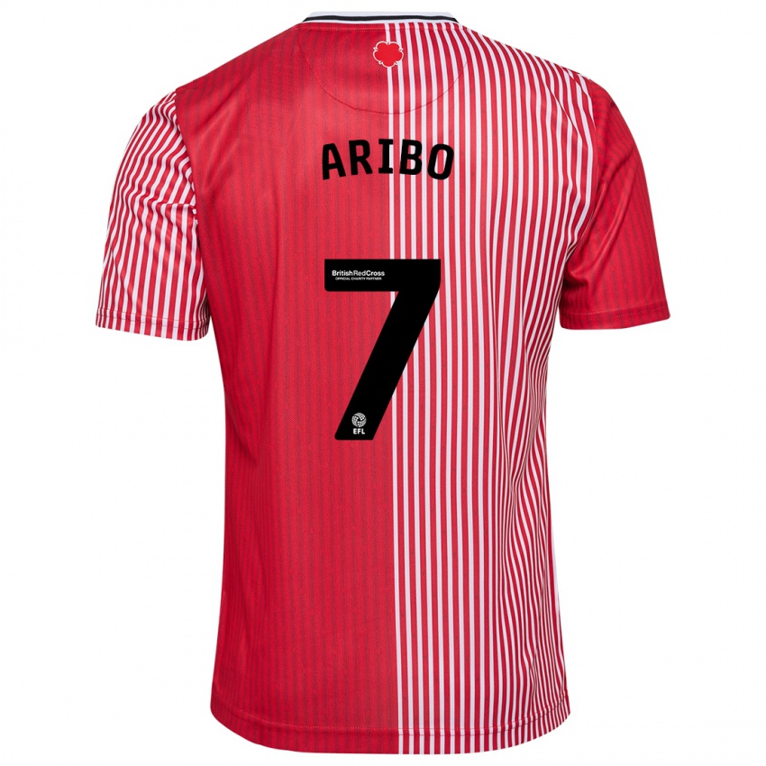 Niño Camiseta Joe Aribo #7 Rojo 1ª Equipación 2023/24 La Camisa Argentina