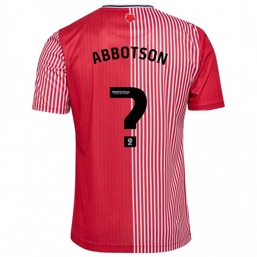 Niño Camiseta Oscar Abbotson #0 Rojo 1ª Equipación 2023/24 La Camisa Argentina