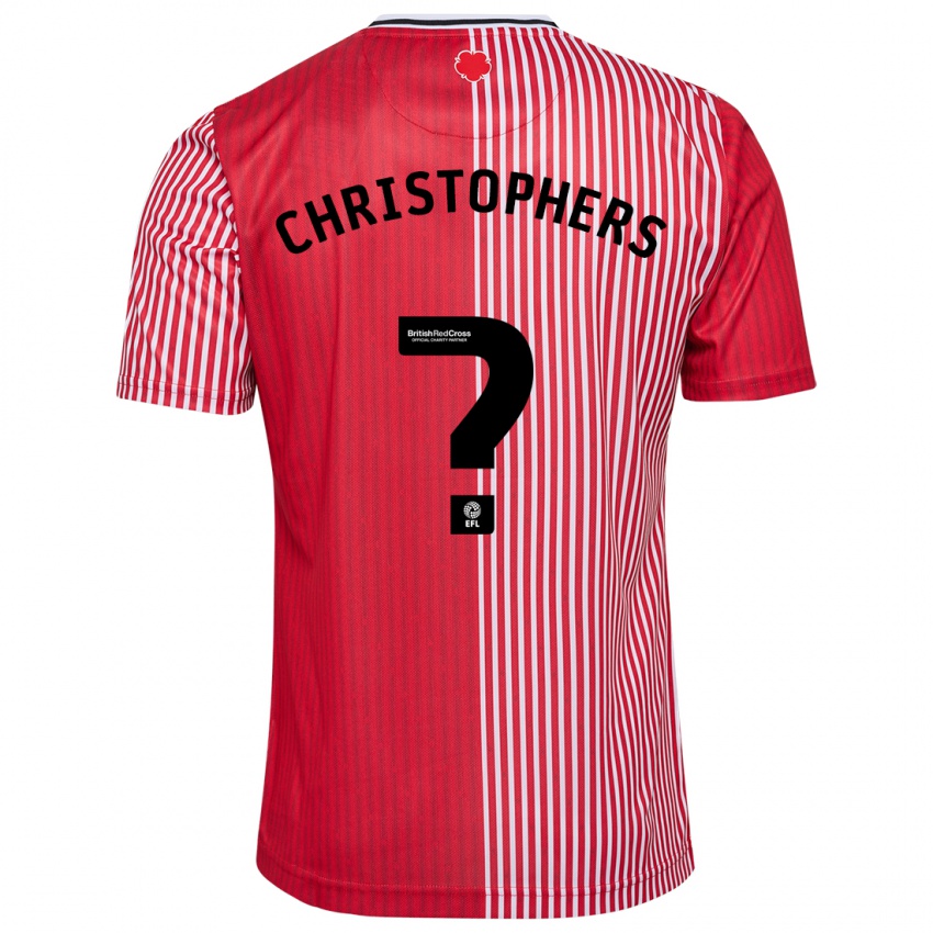 Niño Camiseta Leo Christophers #0 Rojo 1ª Equipación 2023/24 La Camisa Argentina