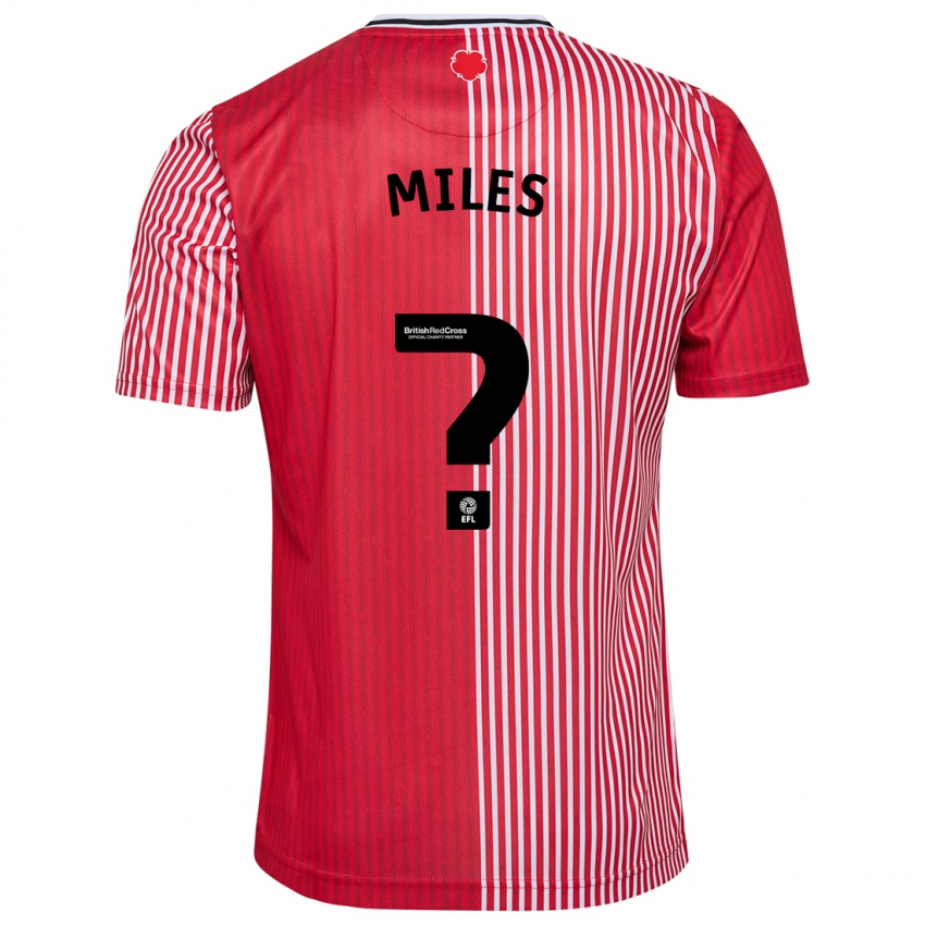 Niño Camiseta Harrison Miles #0 Rojo 1ª Equipación 2023/24 La Camisa Argentina
