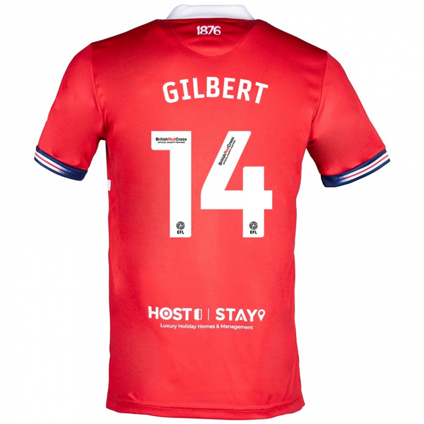 Niño Camiseta Alex Gilbert #14 Rojo 1ª Equipación 2023/24 La Camisa Argentina