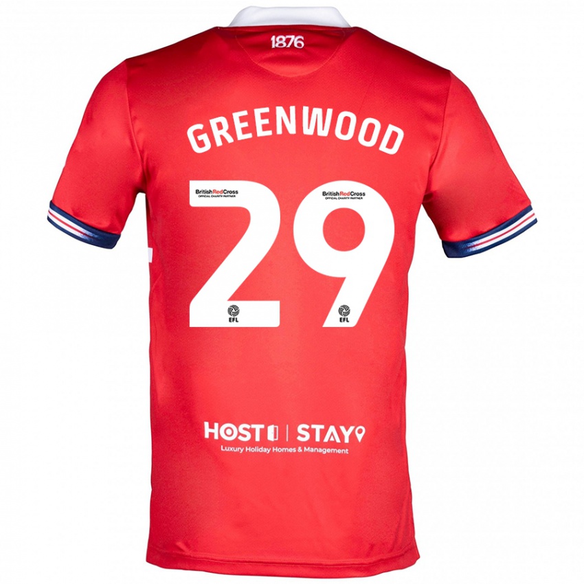 Niño Camiseta Sam Greenwood #29 Rojo 1ª Equipación 2023/24 La Camisa Argentina