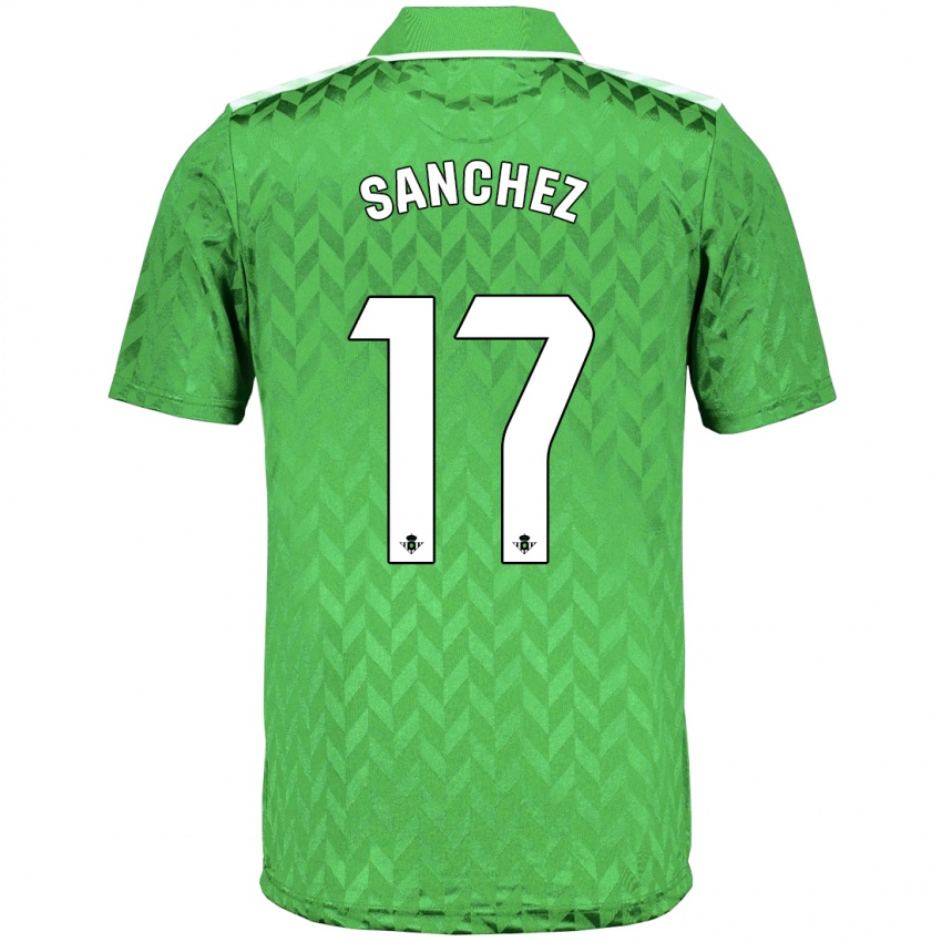 Niño Camiseta Rodri Sánchez #17 Verde 2ª Equipación 2023/24 La Camisa Argentina
