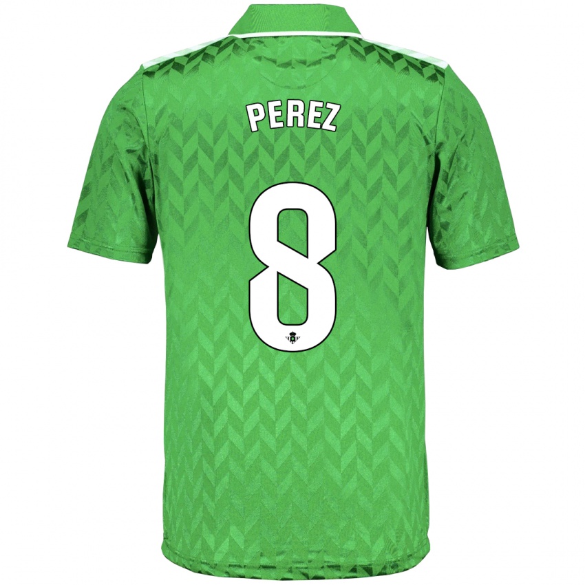 Niño Camiseta Dani Pérez #8 Verde 2ª Equipación 2023/24 La Camisa Argentina