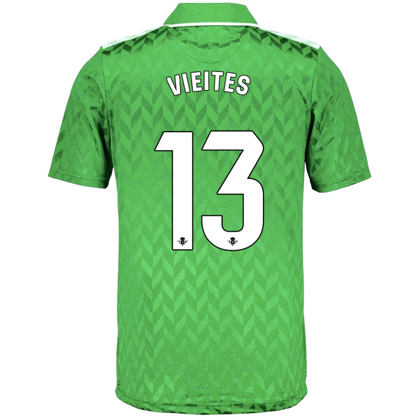 Niño Camiseta Fran Vieites #13 Verde 2ª Equipación 2023/24 La Camisa Argentina