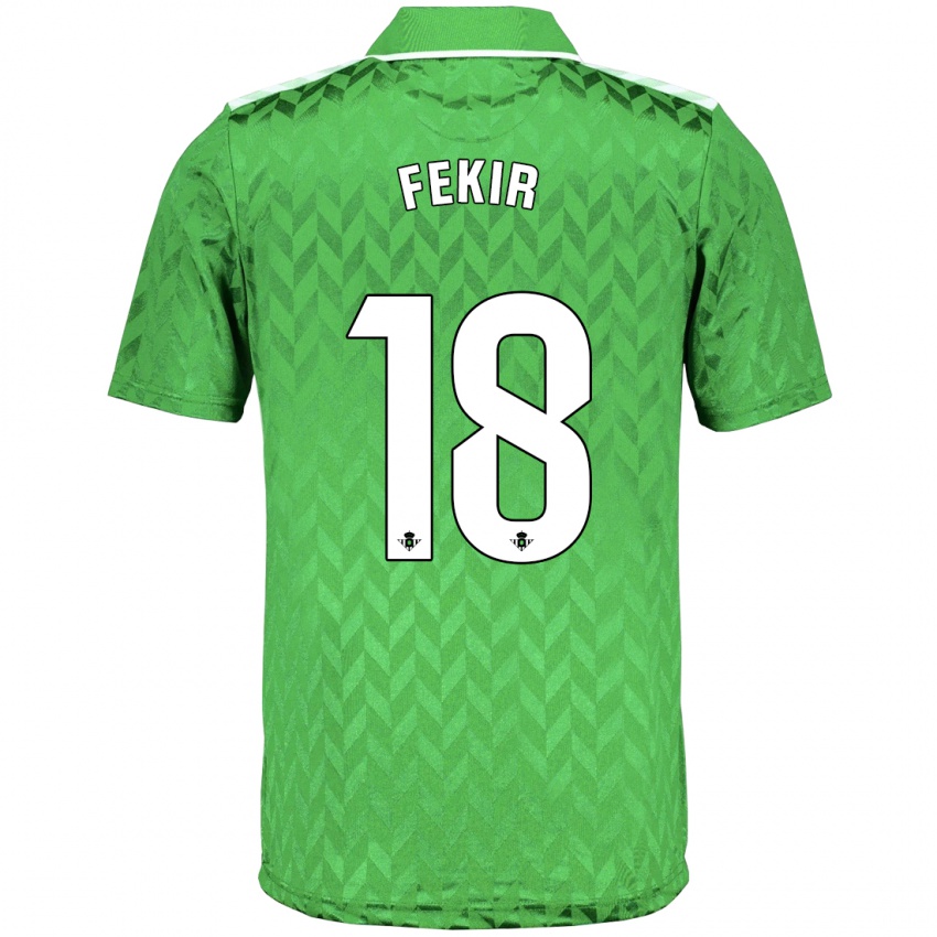 Niño Camiseta Yassin Fekir #18 Verde 2ª Equipación 2023/24 La Camisa Argentina