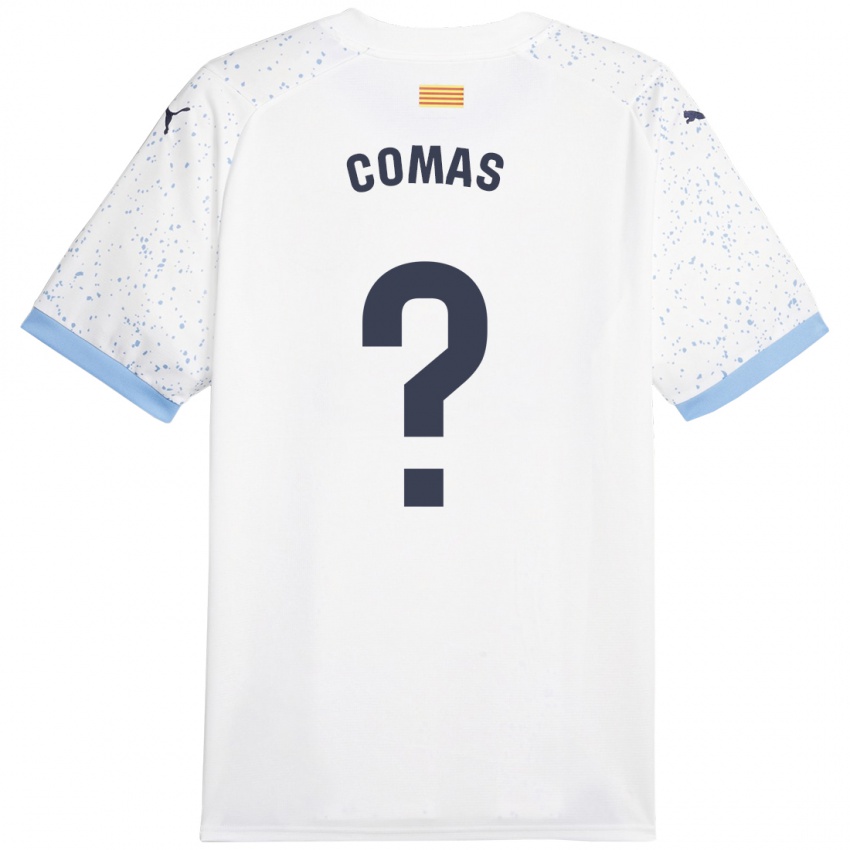 Niño Camiseta Oriol Comas #0 Blanco 2ª Equipación 2023/24 La Camisa Argentina