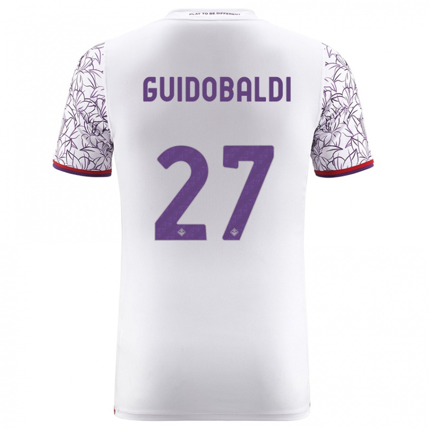 Niño Camiseta Filippo Guidobaldi #27 Blanco 2ª Equipación 2023/24 La Camisa Argentina