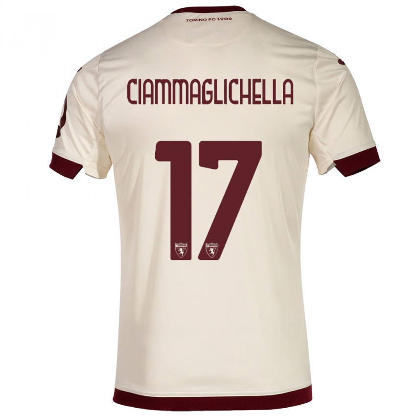 Niño Camiseta Aaron Ciammaglichella #17 Champán 2ª Equipación 2023/24 La Camisa Argentina