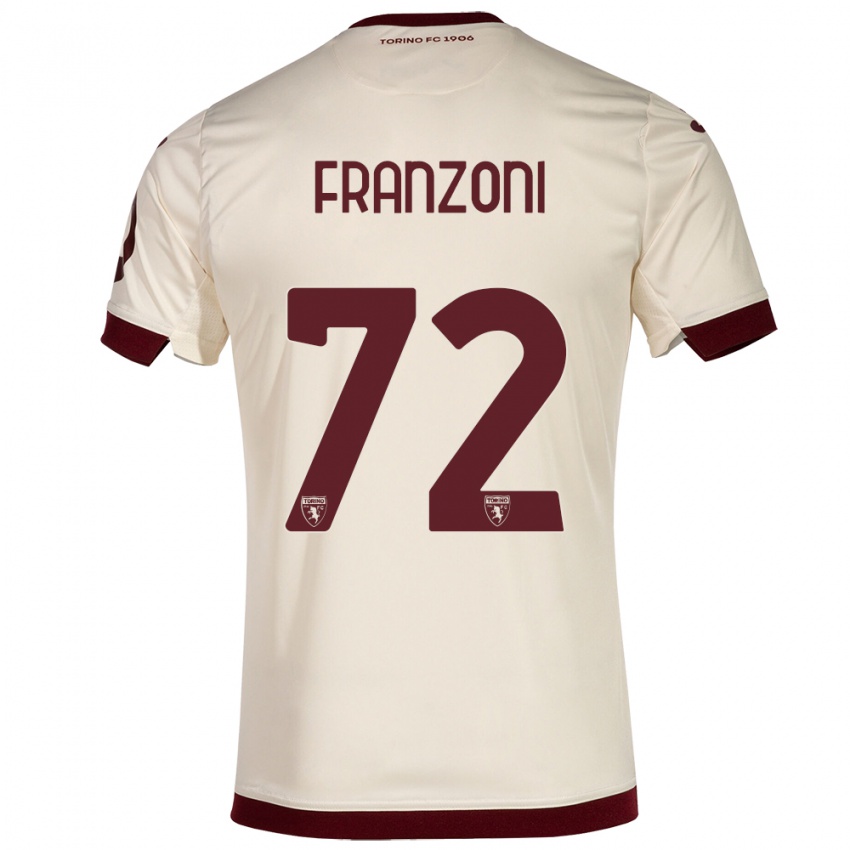Niño Camiseta Nicolò Franzoni #72 Champán 2ª Equipación 2023/24 La Camisa Argentina