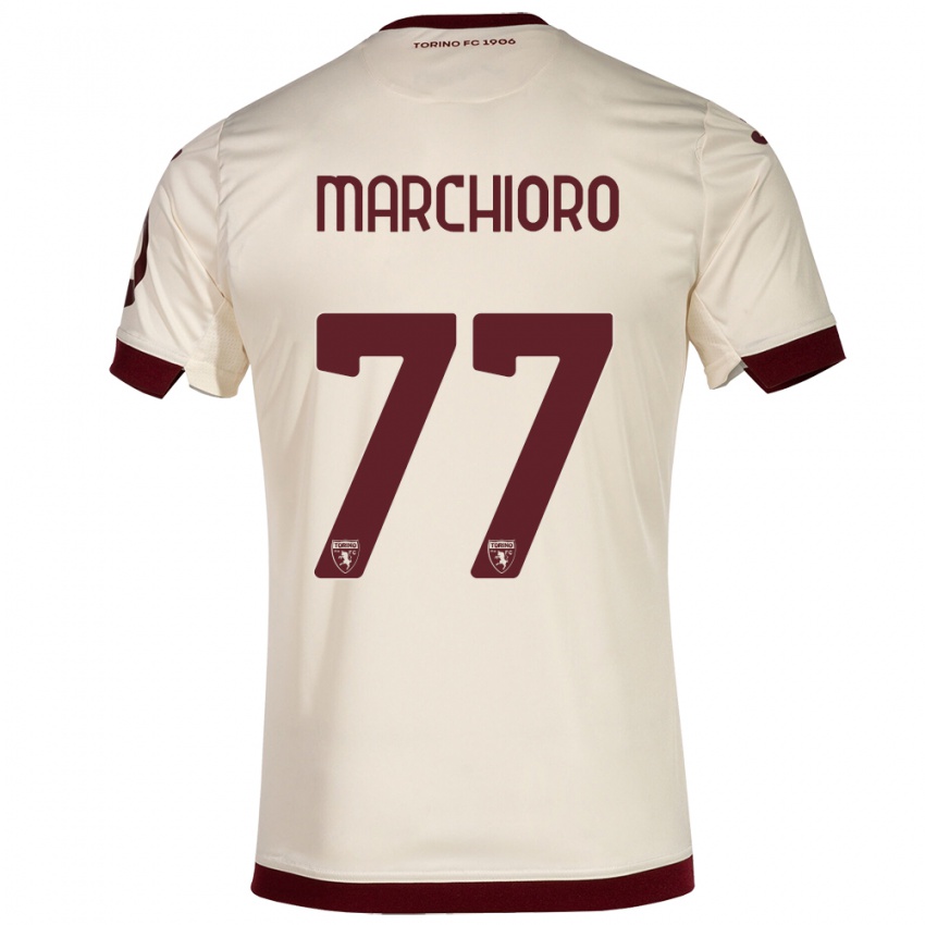 Niño Camiseta Raffaele Marchioro #77 Champán 2ª Equipación 2023/24 La Camisa Argentina