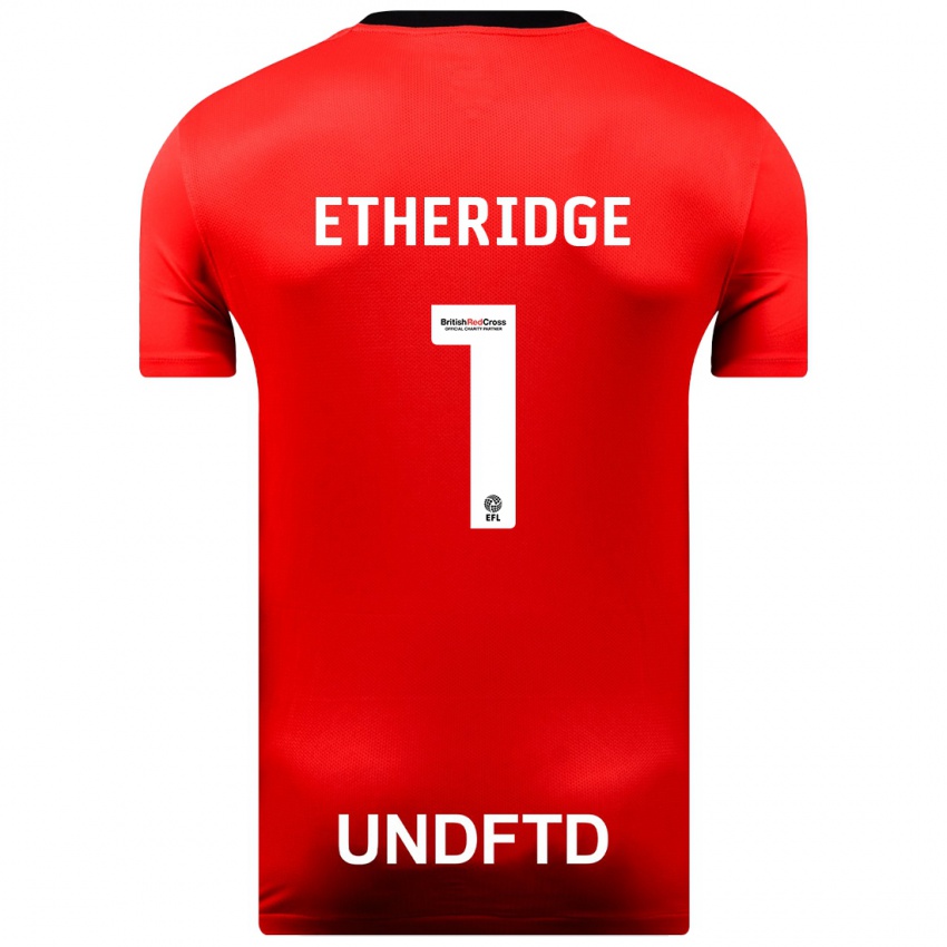 Niño Camiseta Neil Etheridge #1 Rojo 2ª Equipación 2023/24 La Camisa Argentina