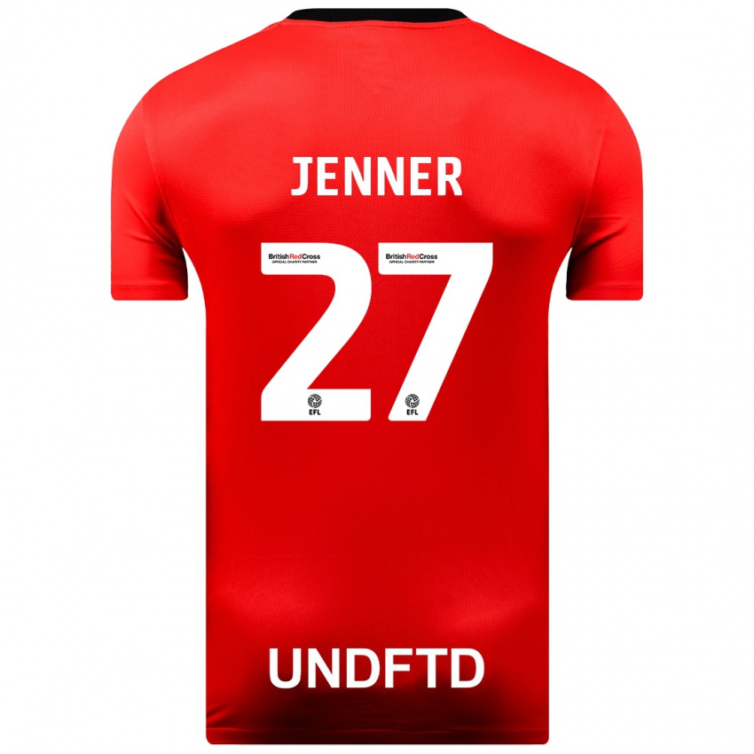 Niño Camiseta Abbi Jenner #27 Rojo 2ª Equipación 2023/24 La Camisa Argentina