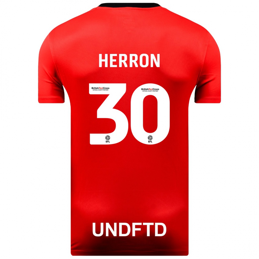 Niño Camiseta Neve Herron #30 Rojo 2ª Equipación 2023/24 La Camisa Argentina