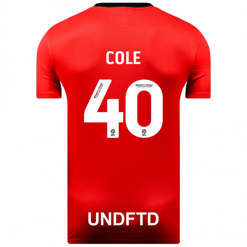 Niño Camiseta Delphi Cole #40 Rojo 2ª Equipación 2023/24 La Camisa Argentina
