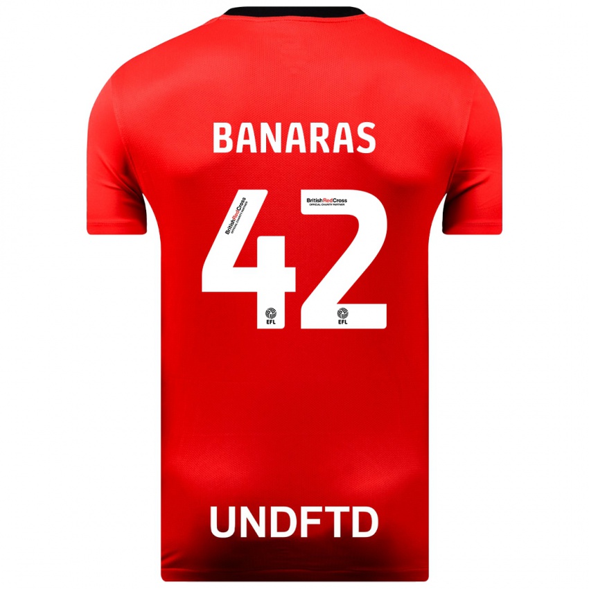 Niño Camiseta Layla Banaras #42 Rojo 2ª Equipación 2023/24 La Camisa Argentina