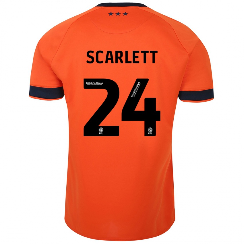 Niño Camiseta Dane Scarlett #24 Naranja 2ª Equipación 2023/24 La Camisa Argentina
