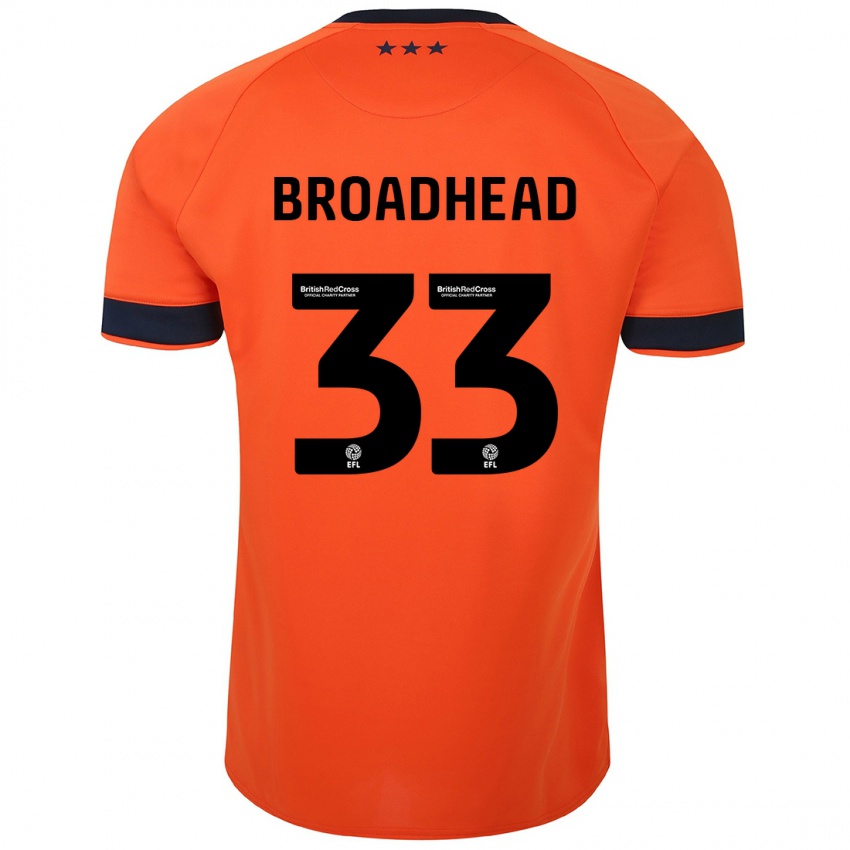 Niño Camiseta Nathan Broadhead #33 Naranja 2ª Equipación 2023/24 La Camisa Argentina
