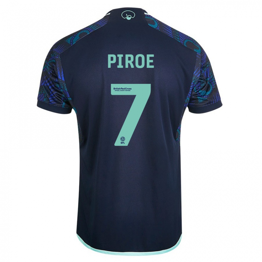 Niño Camiseta Joël Piroe #7 Azul 2ª Equipación 2023/24 La Camisa Argentina