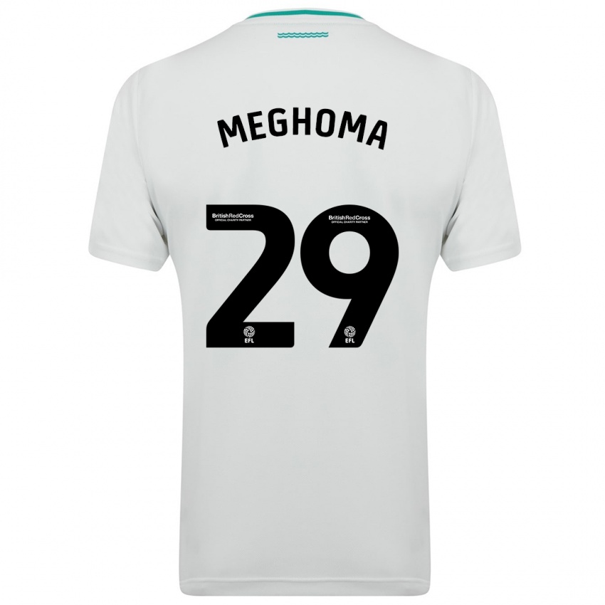 Niño Camiseta Jayden Meghoma #29 Blanco 2ª Equipación 2023/24 La Camisa Argentina