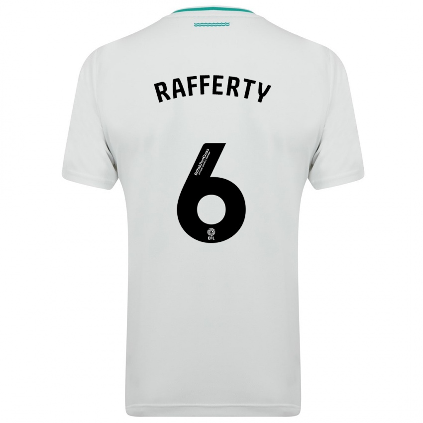 Niño Camiseta Laura Rafferty #6 Blanco 2ª Equipación 2023/24 La Camisa Argentina