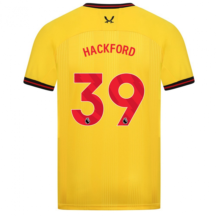 Niño Camiseta Antwoine Hackford #39 Amarillo 2ª Equipación 2023/24 La Camisa Argentina