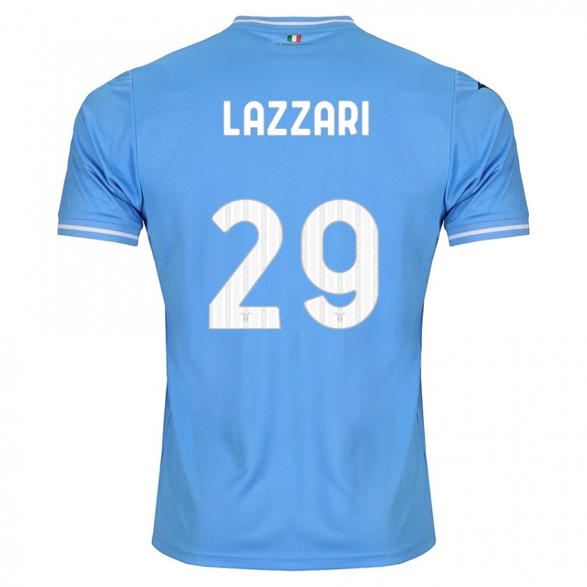 Hombre Camiseta Manuel Lazzari #29 Azul 1ª Equipación 2023/24 La Camisa Argentina
