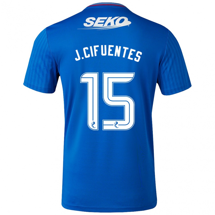 Hombre Camiseta José Cifuentes #15 Azul 1ª Equipación 2023/24 La Camisa Argentina