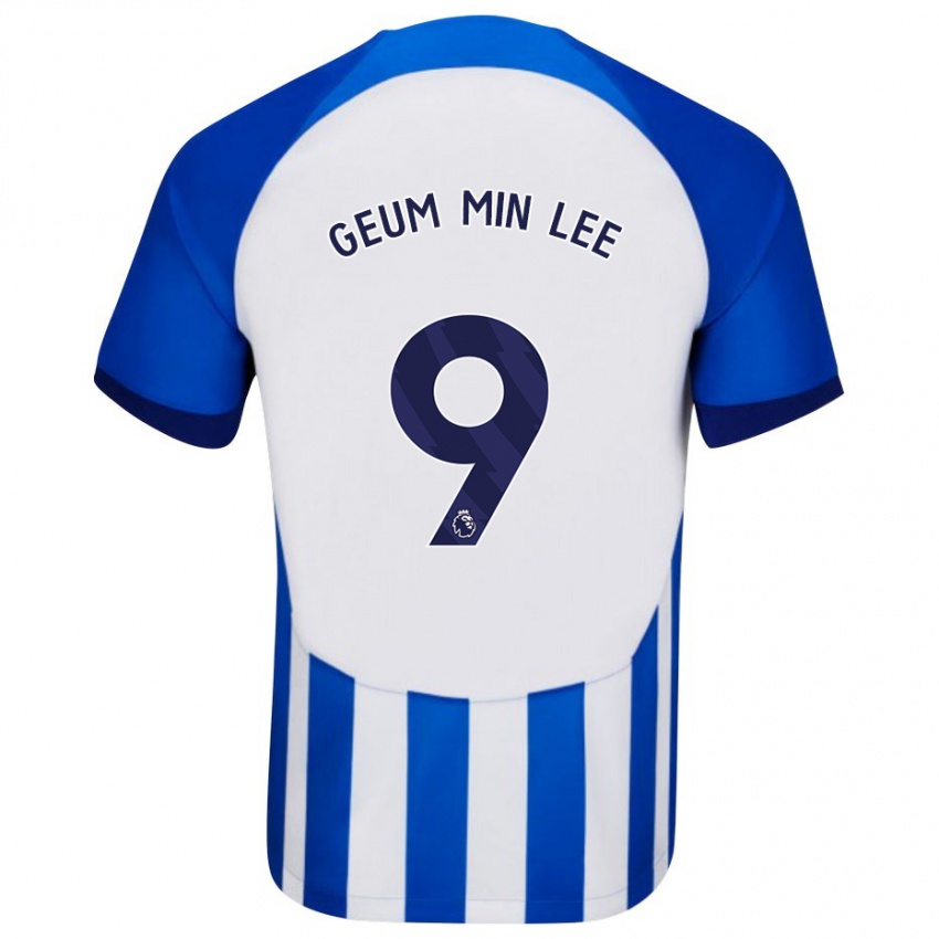 Hombre Camiseta Lee Geum-Min #9 Azul 1ª Equipación 2023/24 La Camisa Argentina