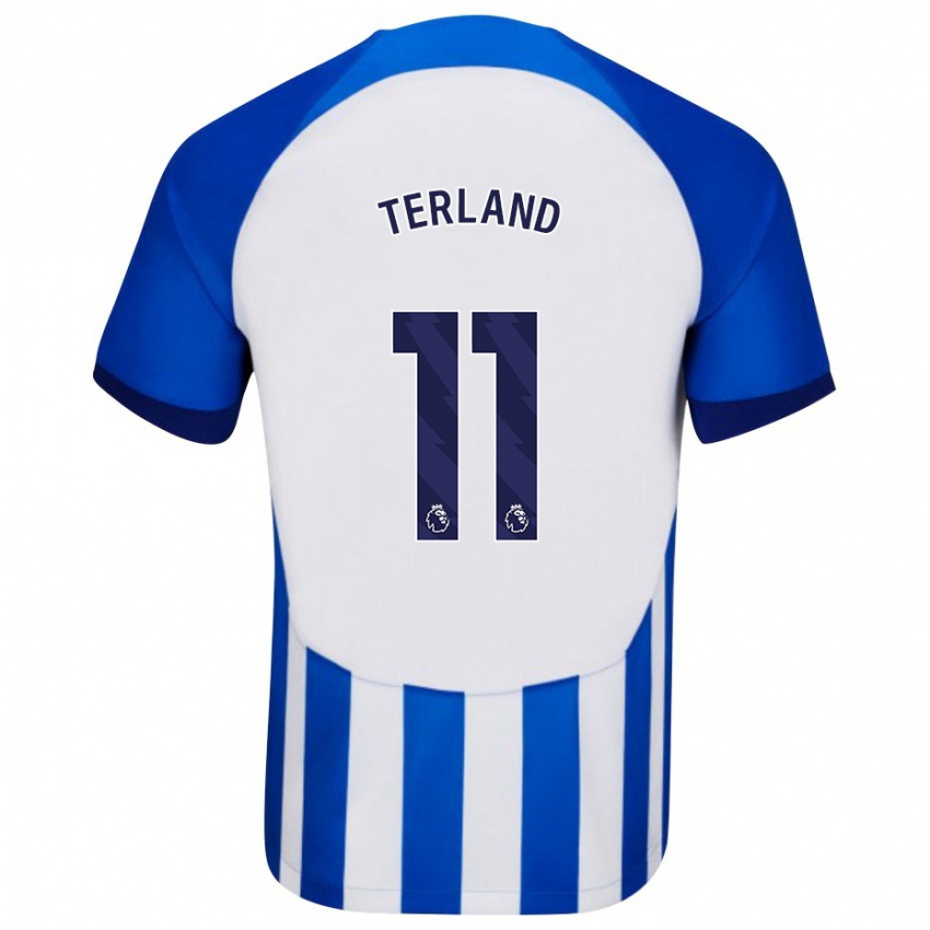 Hombre Camiseta Elisabeth Terland #11 Azul 1ª Equipación 2023/24 La Camisa Argentina