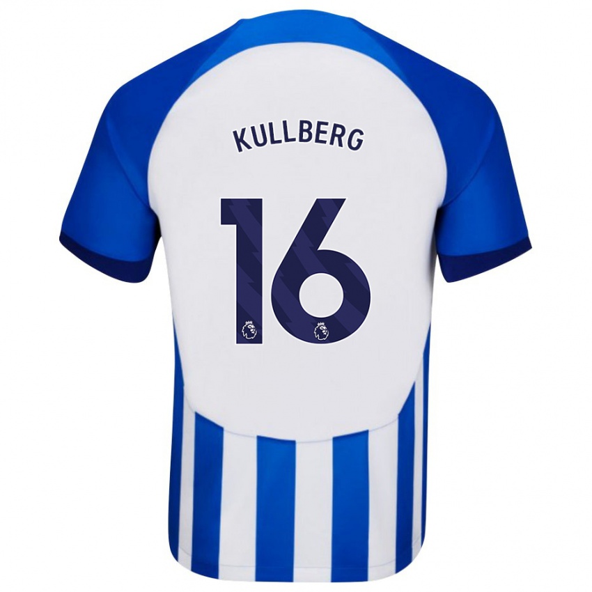 Hombre Camiseta Emma Nanny Charlotte Kullberg #16 Azul 1ª Equipación 2023/24 La Camisa Argentina