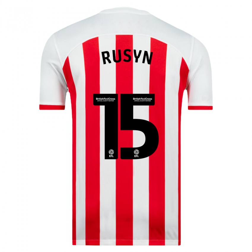 Hombre Camiseta Nazariy Rusyn #15 Blanco 1ª Equipación 2023/24 La Camisa Argentina