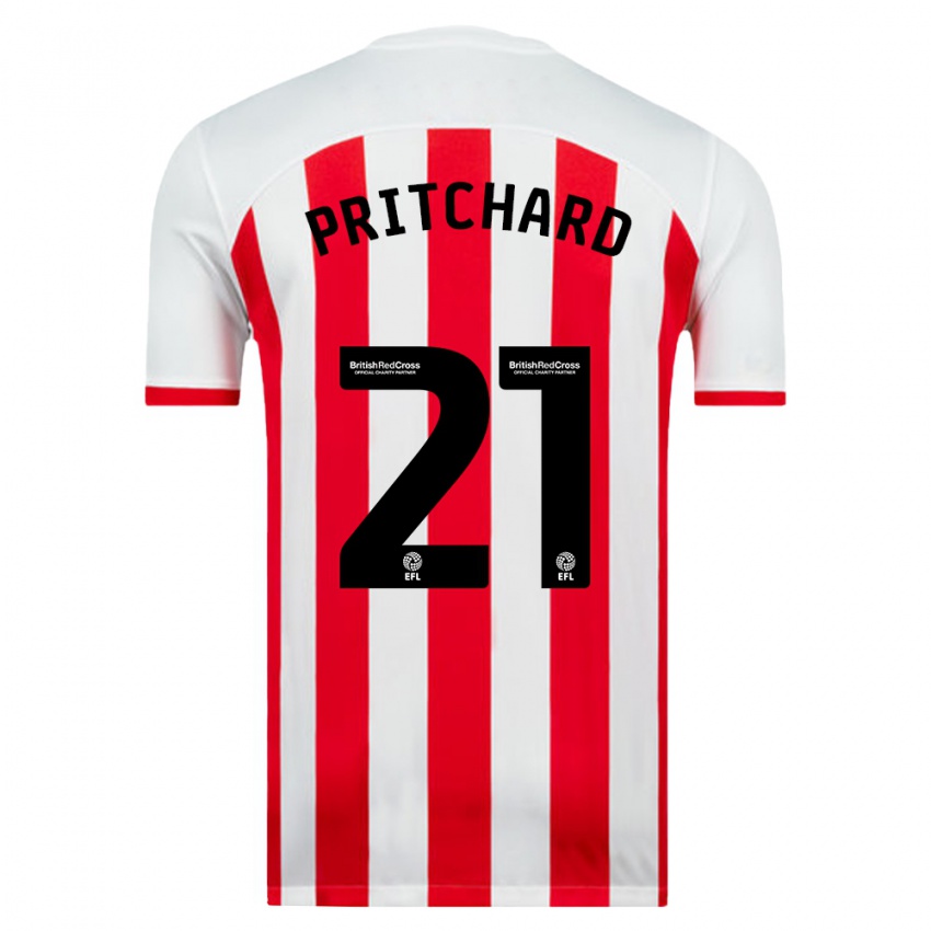 Hombre Camiseta Alex Pritchard #21 Blanco 1ª Equipación 2023/24 La Camisa Argentina