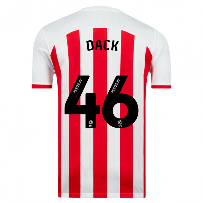 Hombre Camiseta Bradley Dack #46 Blanco 1ª Equipación 2023/24 La Camisa Argentina
