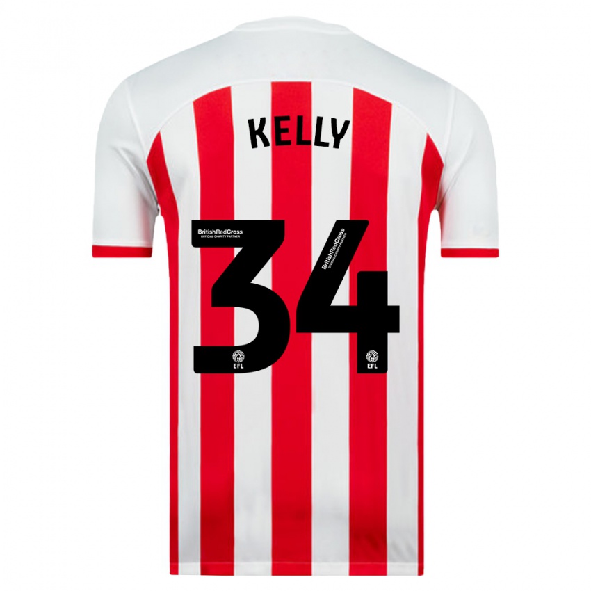 Hombre Camiseta Caden Kelly #34 Blanco 1ª Equipación 2023/24 La Camisa Argentina