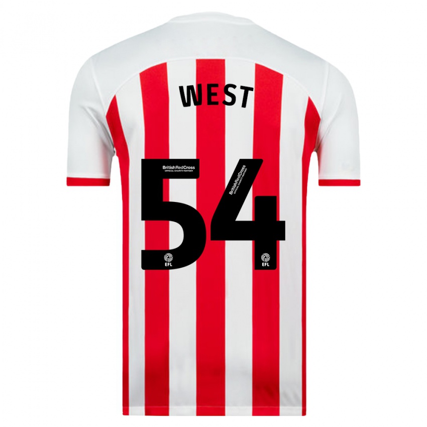 Hombre Camiseta Ella West #54 Blanco 1ª Equipación 2023/24 La Camisa Argentina