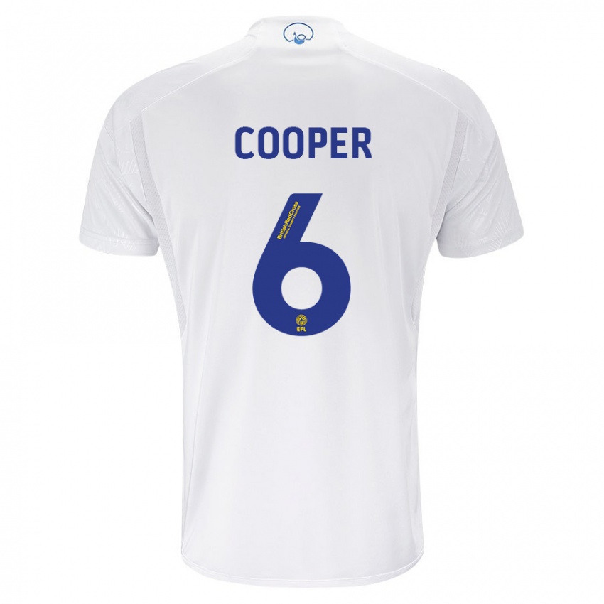 Hombre Camiseta Liam Cooper #6 Blanco 1ª Equipación 2023/24 La Camisa Argentina